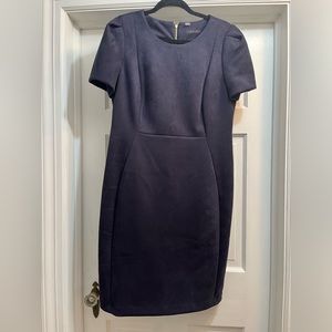 Navy suede Calvin Klein dress